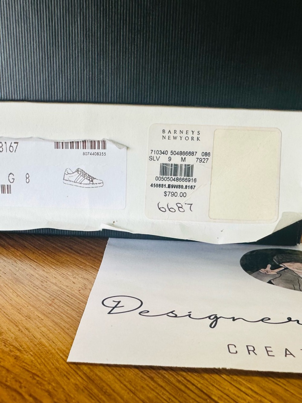 GUCCI New Ace Metallic Snakeskin Sneakers. Size 8. US 8.5 - Picture 6 of 9